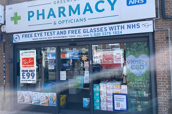 Pharmacy window display